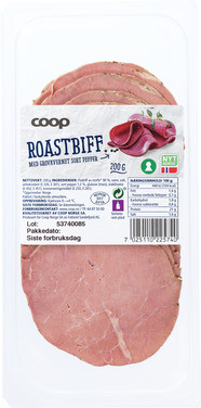 Coop Roastbiff Pepper 200g