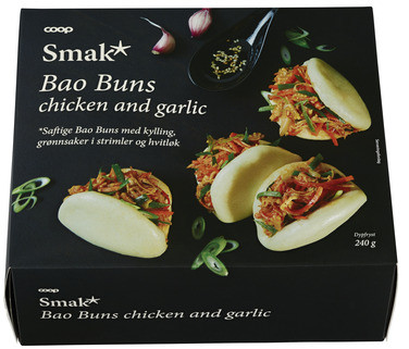 Bao Buns Chicken And Garlic 240g