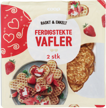 Vafler Ferdigstekte 2 Pk. 170g.