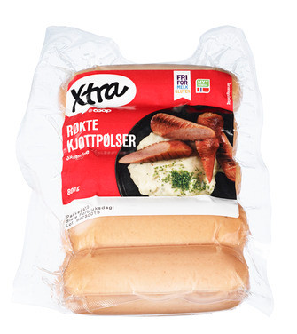 X-tra Kjøttpølse u.Skinn 800g