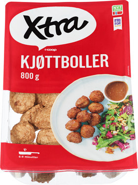 X-tra Kjøttboller 800g