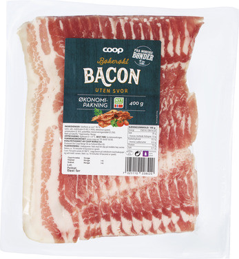 Coop Bacon i Skiv u.Svor 400g
