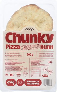 Coop Chunky Pizzabunn 200g