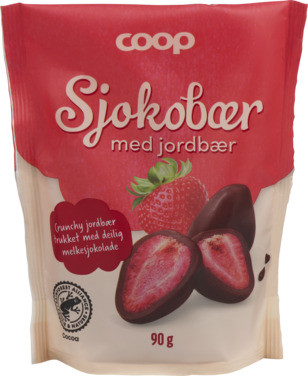 Coop Sjokobær Jordbær 90g