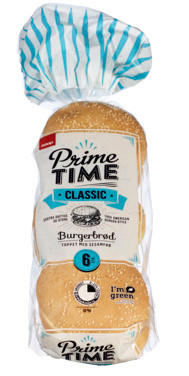 Coop Prime Time Burgerbrød 480g