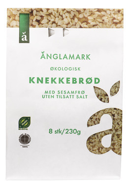 Änglamark Økologiske Knekkebrød med Sesam 230g