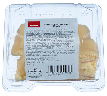Coop Marsipankake 2pk 250g