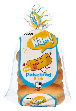 Coop Nam Store Pølsebrød 400g