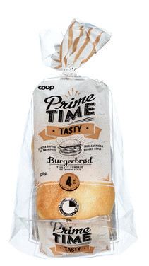 Coop Prime Time Tasty Burgerbrød 320g