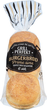 Coop Grill Prime Time Burgerbrød 480g
