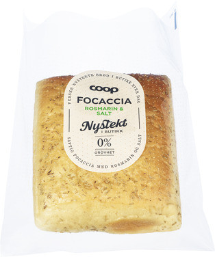 Coop Focaccia Bs Rosmarin Salt 400g