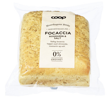 Coop Focaccia Rosmarin Salt 400g
