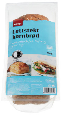 Coop Lettstekt Kornbrød 750g