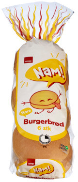 Coop Nam Store Burgerbrød 540g