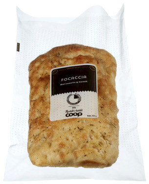Coop Focaccia med Rosmarin og Havsalt Bs 400g