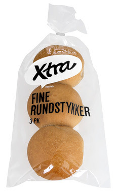 X-tra Rundstykker Fine 3pk 180g