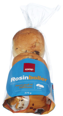 Coop Rosinboller 6pk 375g