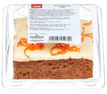 Coop Gulrotkake 2pk 275g