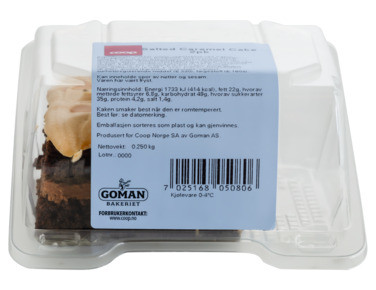 Coop Salted Caramel Cake 2pk 250g