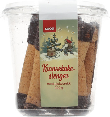 Coop Kransekakestenger med Sjokolade 220g