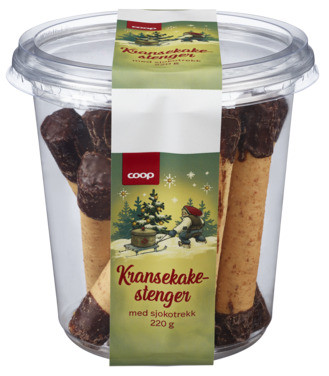Coop Kransekakestenger med Sjokolade 220g