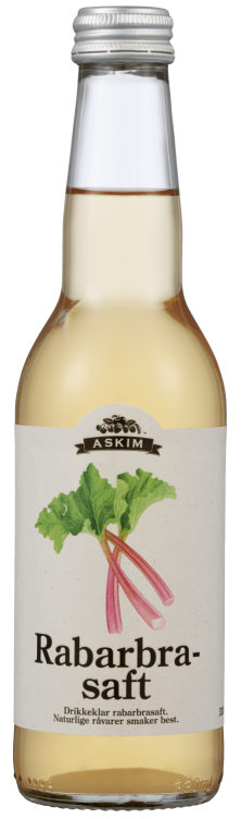 Rabarbrasaft Drikkeklar 0,33l Askim