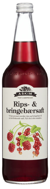 Rips&Bringebærsaft 0,7l Askim