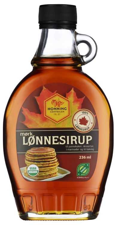 Lønnesirup Mørk Økologisk 236ml Honningcentralen
