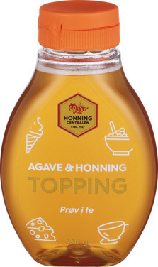Topping med Agave og Honning 330g Honningcentralen