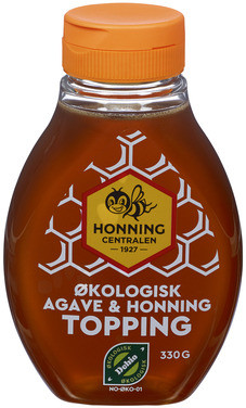 Topping Økologisk med Agave og Honning 330g Honningcentralen