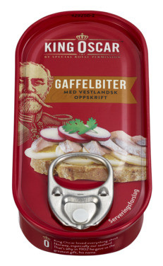 King Oscar Gaffelbiter med Vestlandsk Oppskrift