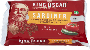King Oscar Sardiner Tomat & Chili