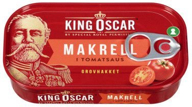 King Oscar Grovrevet Makrell i Tomat 80g