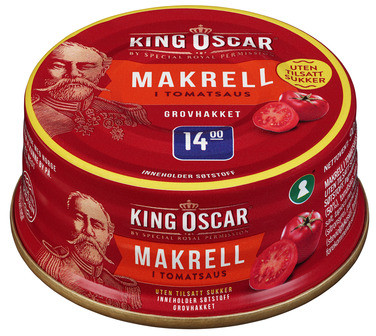 Grovrevet Makrell uten Sukker 90g