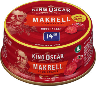 Grovrevet Makrell uten Sukker 90g
