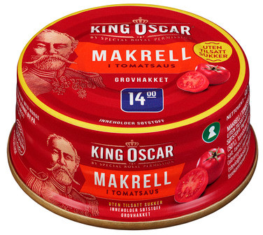 Grovrevet Makrell uten Sukker 90g