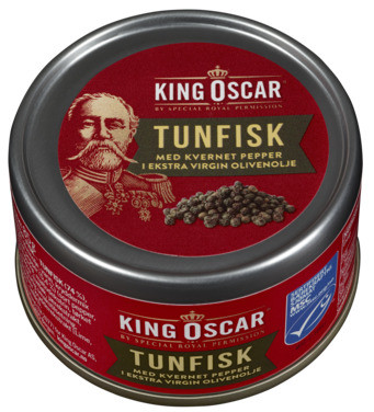 King Oscar Tunfisk Msc Olivenolje Pepper 85g