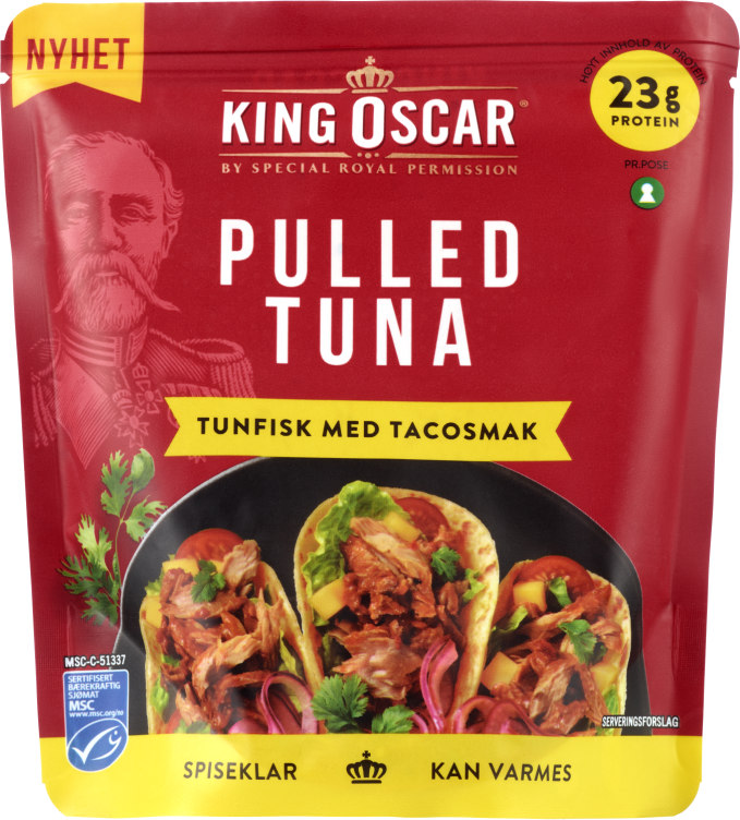 Pulled Tuna Tacosmak 110g King Oscar