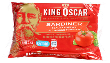 Sardiner Tomat 106g King Oscar