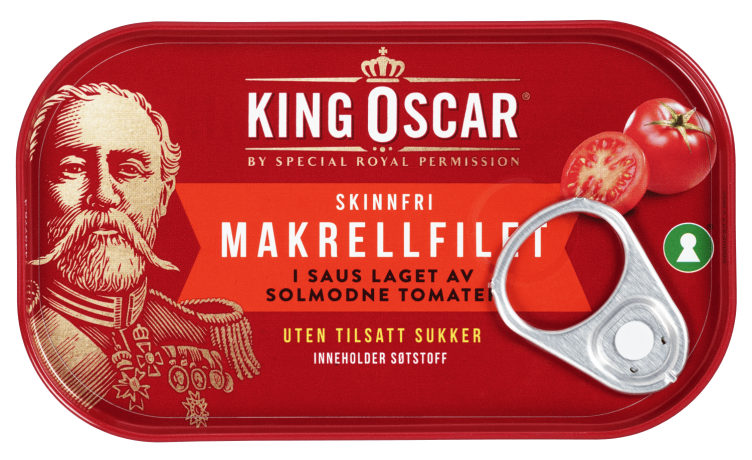 Makrell i Tomat m/Stevia 110g King Oscar