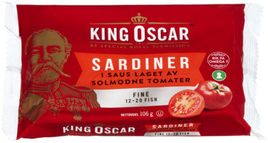 Sardiner i Saus Laget av Solmodne Tomater- Fine