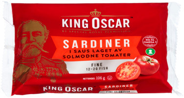 Sardiner i Saus Laget av Solmodne Tomater- Fine