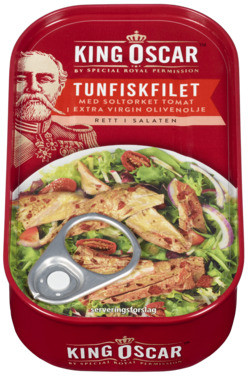 Tunfiskfilet Soltørkede Tomater 115g King Oscar