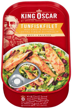 Tunfiskfilet Chiligarlic 115g King Oscar