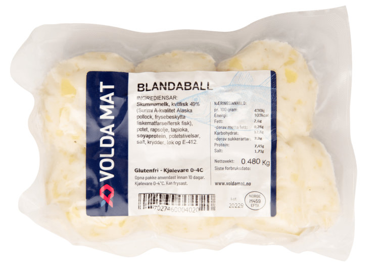 Blandaball /Fiskeball 480g Volda