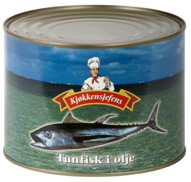 Tunfisk i Olje 1705g Kjøkkensjefens