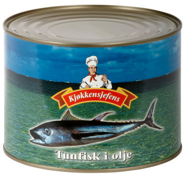 Tunfisk i Olje 1705g Kjøkkensjefens