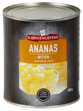 Ananasbiter 850g Kjøkkensjefens