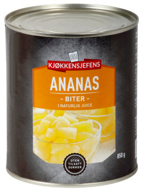 Ananasbiter 850g Kjøkkensjefens