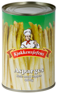 Asparges Hele m/Topp 430g Kjøkkensjefens